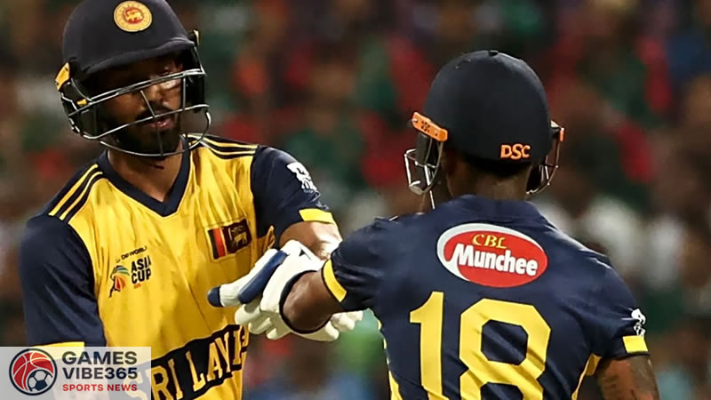 Sri Lanka players celebrate their four-wicket win over Hong Kong in Asia Cup 2025